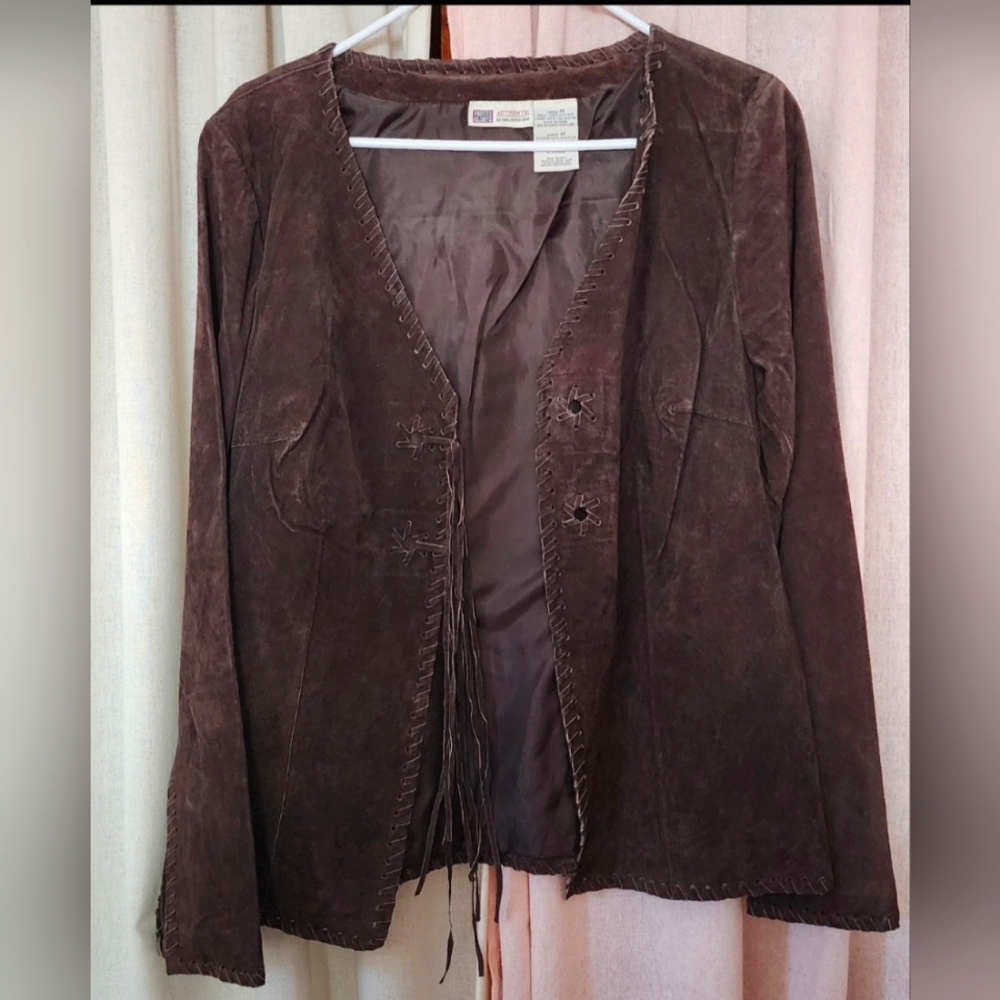 Faded Glory Suede Jacket,womens Jacket,medium